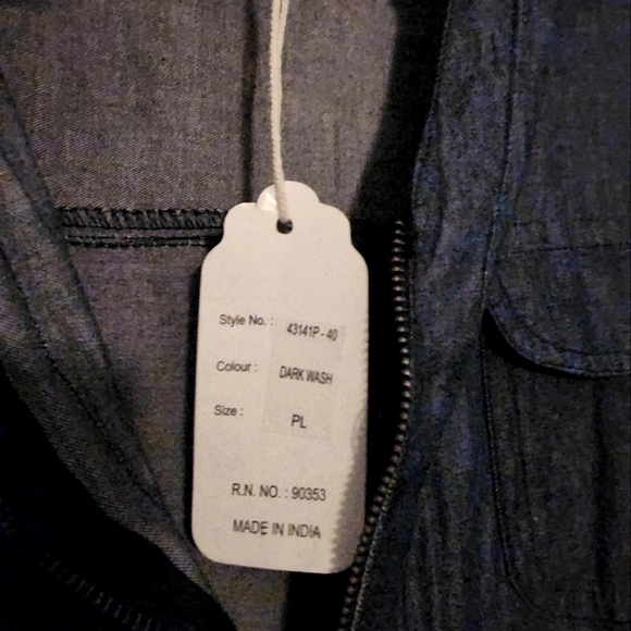 Dark Wash Dress Petite L - Picture 2 of 3